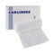 Boardwalk 10 Gallon 6 mic 24 in. x 23 in. Perforated Roll High-Density Can Liners - Natural (50 Bags/Roll, 20 Rolls/Carton)